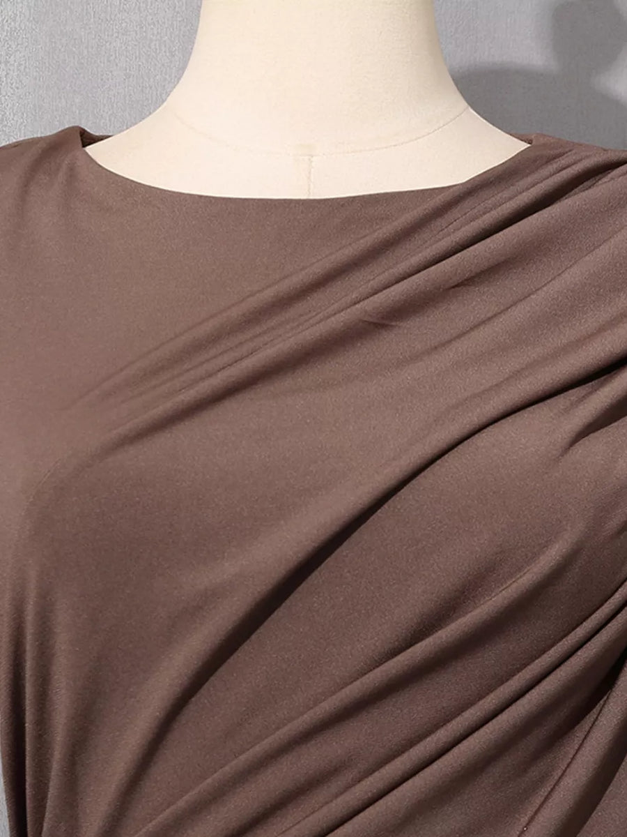 Ruched Long-sleeve Maxi Dress With Cutout option 5