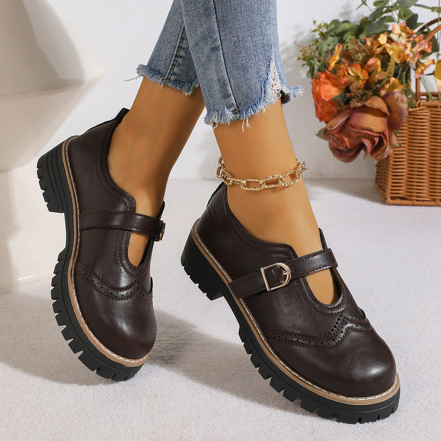 Brown loafers