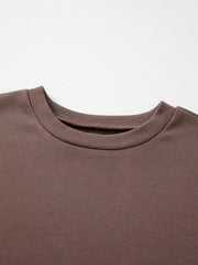 Color Block Drop Shoulder Pullover Sweatshirt option 8