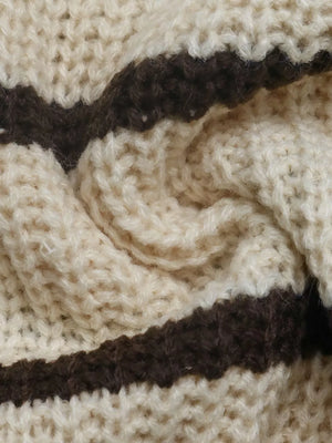 Striped Knit Polo Sweater option 10