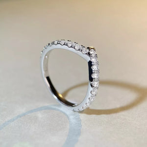925 sterling silver,Zircon Care instructions: Avoid wearing during exercise, as ring in Silver with irregular band silhouette