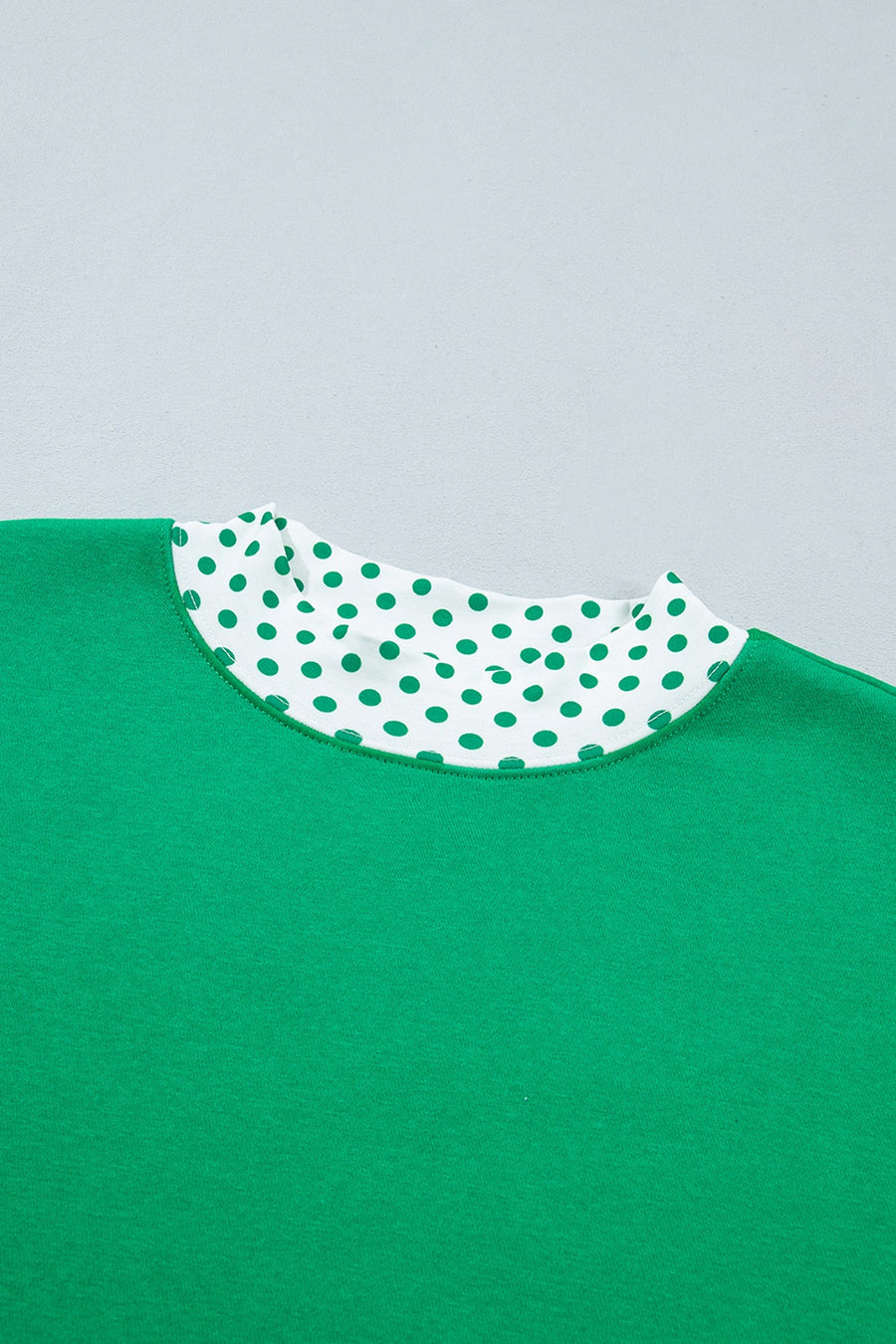 lounge set in Green with polka dot and pocketed