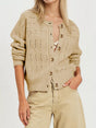 Openwork Button-down Knit Cardigan preview
