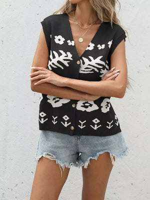 beige sweater vest with slightly stretchy and sleeveless