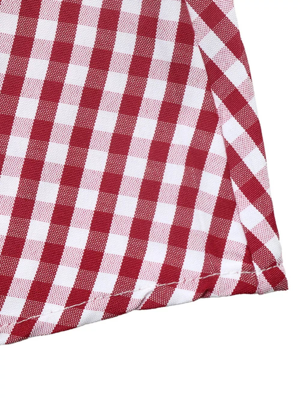 Backless Plaid Long Sleeve Mini Dress option 9
