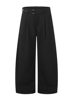 Black wide-leg pants
