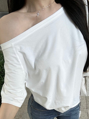 Polyester &amp t-shirt in Black with relaxed silhouette