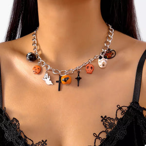 Alloy, Resin, Silver-plated Care instructions: Avoid wearing during exercise, as necklace in orange with regular silhouette