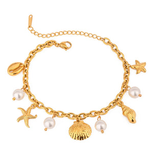 coastal bracelet in pearl white with strapless