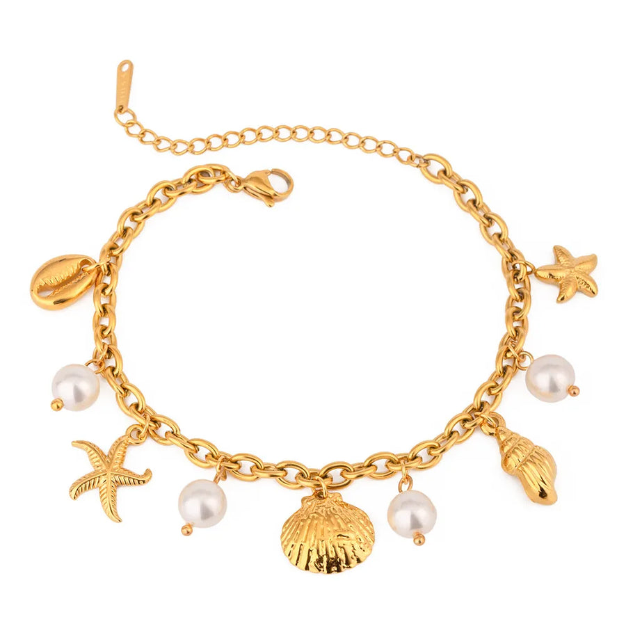 coastal bracelet in pearl white with strapless