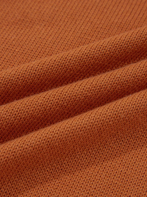Caramel Bow Detail Drop Shoulder Sweater