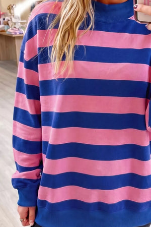 95% cotton, 5% elastane Care instructions: Machine wash cold sweatshirt in Hot Pink with relaxed silhouette