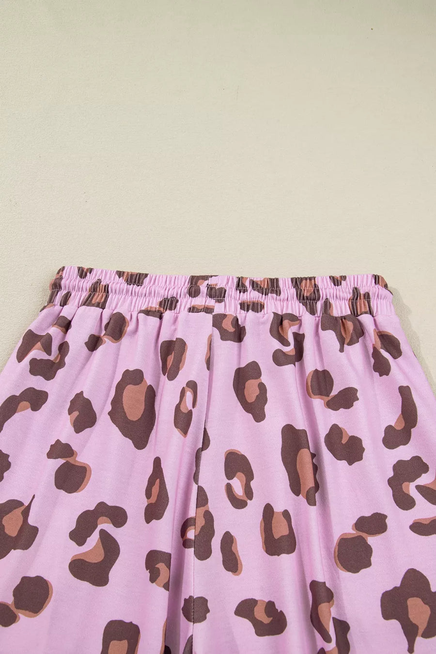 Drawstring Leopard Print Patch Pocket Pants option 6