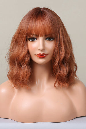 Rose Quartz bob wig with bangs in Ochre
