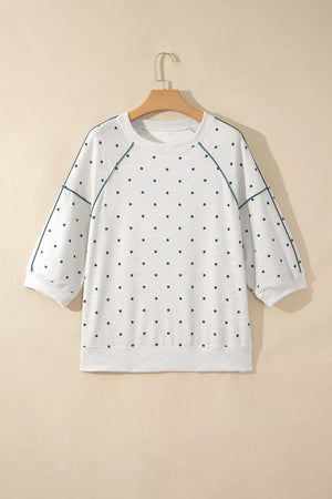 100% polyester Care instructions: Machine wash cold pullover sweater in Light Gray with relaxed silhouette