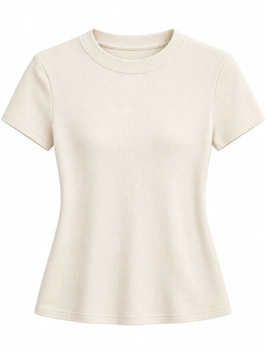 minimalist t-shirt in Dark Gray with crew neck