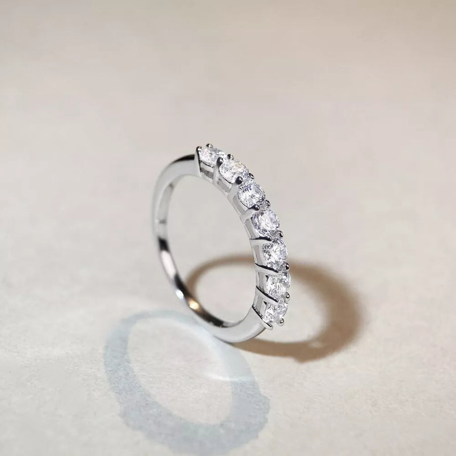 925 sterling silver,Zircon Care instructions: Avoid wearing during exercise, as ring in Silver with band silhouette