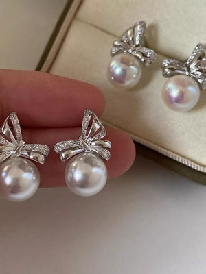 silver earrings with short and post-back