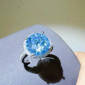 light blue ring with not applicable and none