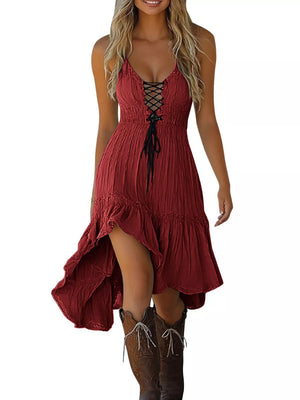 100% polyester Care instructions: Machine wash cold sundress in Grey with fit-and-flare silhouette
