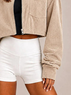 streetwear bomber jacket in Dusty Pink with collared