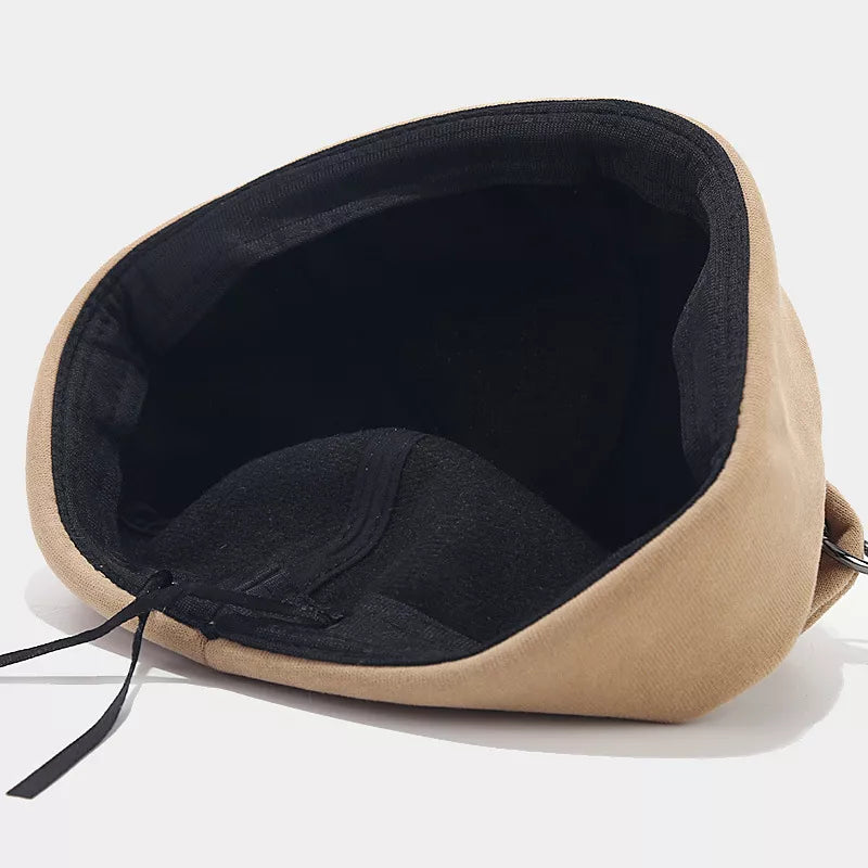 Bear Ear Docker Hat in rust with bear ears