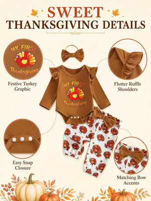 brown outfit set with full-length and elastic
