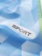 Toddler boys' underwear set with blue geometric print and "SPORT" detail.