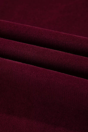 burgundy with wide-leg pants with high-waisted 11