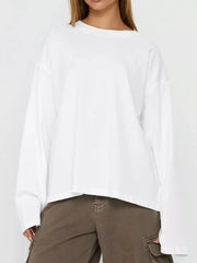 95% viscose, 5% elastane Care instructions: Machine wash cold t-shirt in Black with oversized silhouette