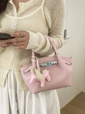 Top Handle Mini Crossbody Bag in Pink
