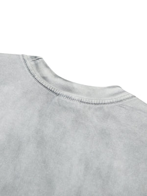 classic t-shirt in White Gray with round neck
