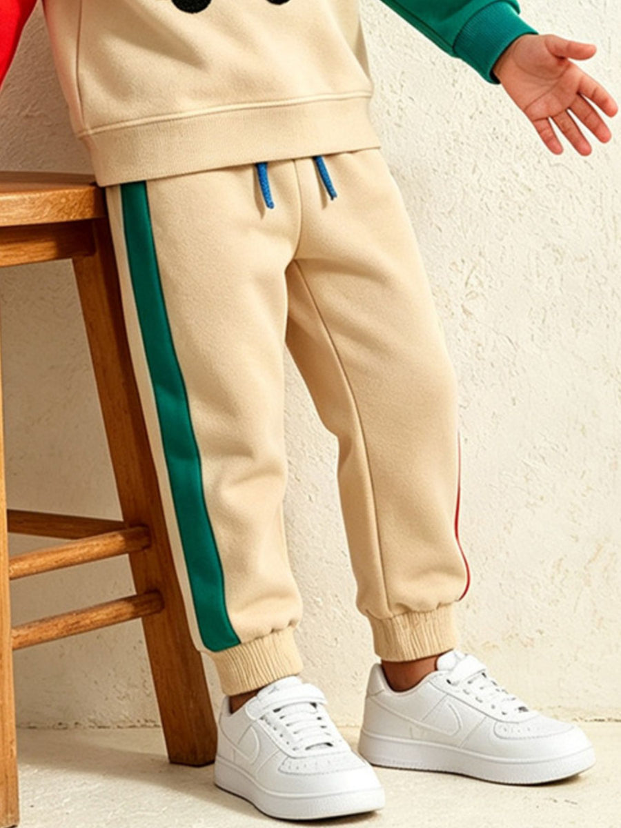 royal blue sweatshirt and jogger set with hip-length, full-length and pullover, drawstring, elastic