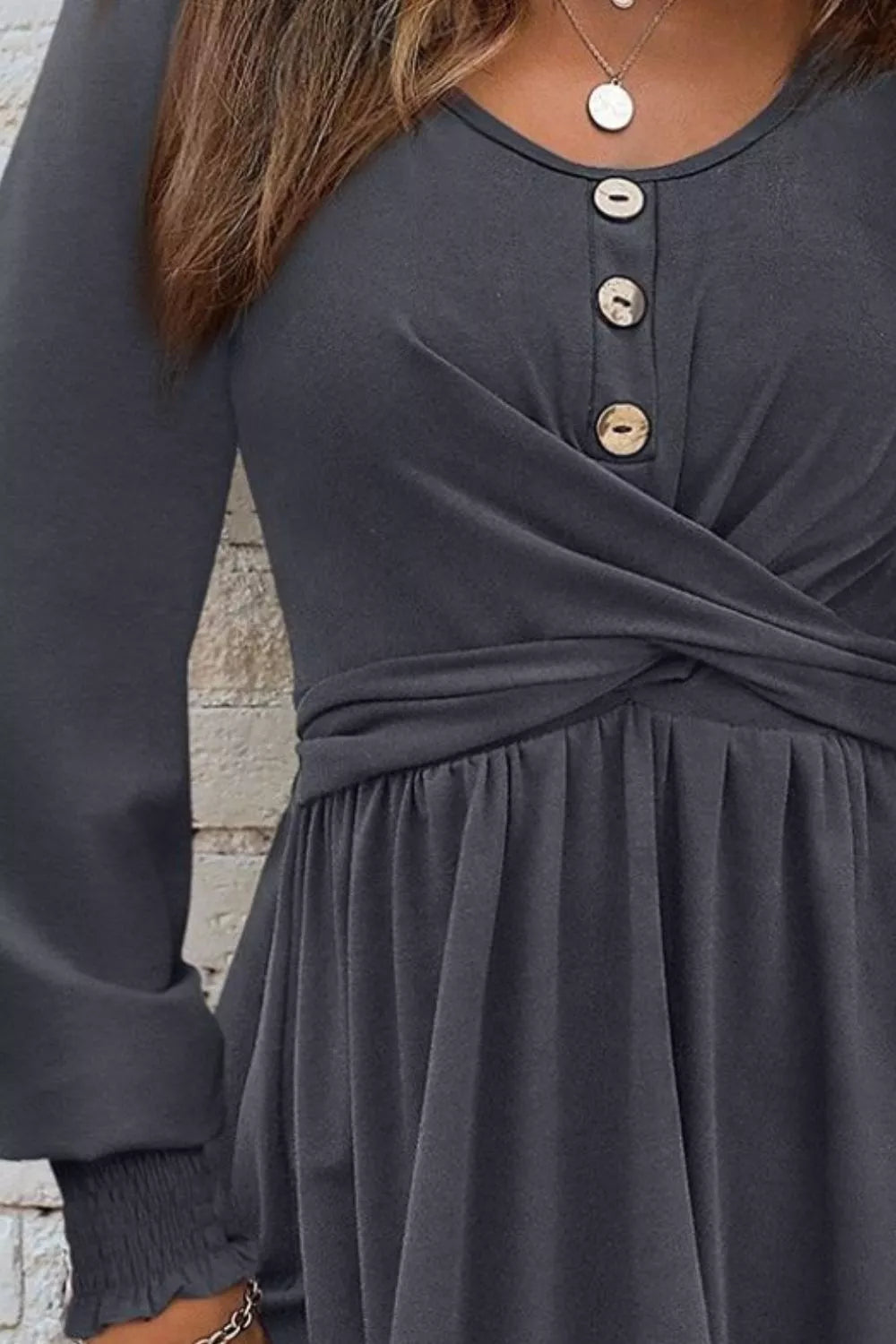mini dress in Dark Gray