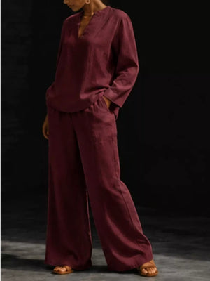 Sky Blue blouse with hip-length and pullover