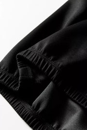 streetwear pullover hoodie in Black with hooded