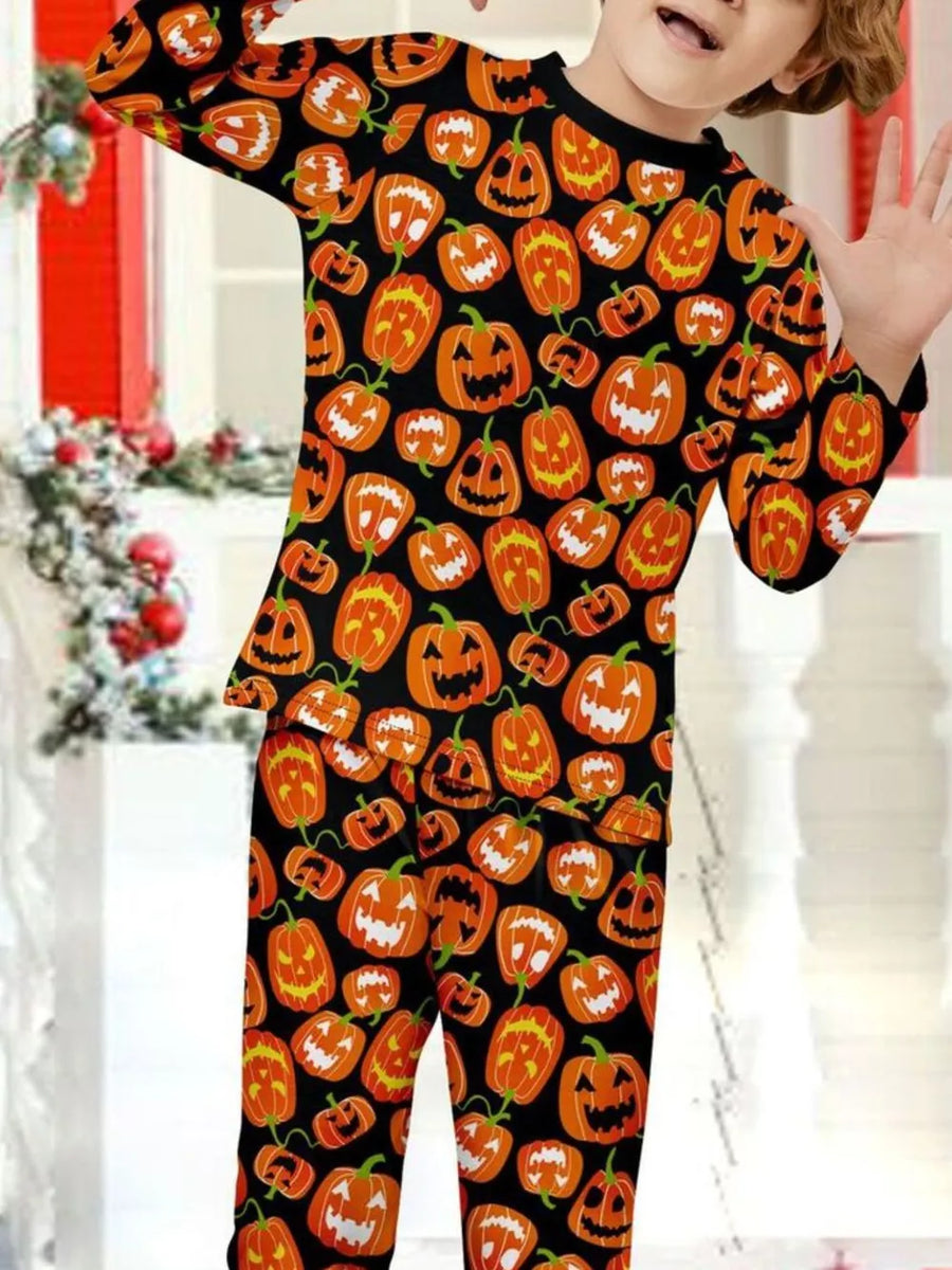 Dad relaxed pajama set with crew neck