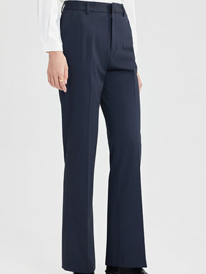 dress pants in Navy with pocketed and full-length