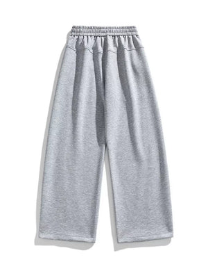 Men's Plus Size Loose Fit Wide Leg Casual Pants in Navy Blue