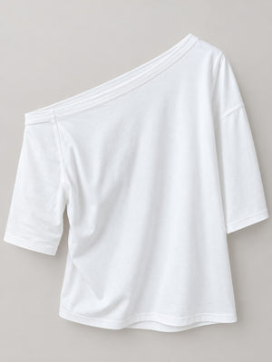 Gray t-shirt with waist-length and pullover