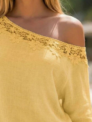 one-shoulder top in Dusty Pink