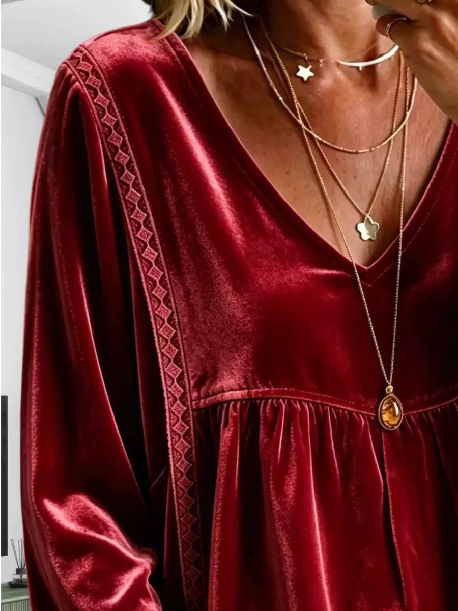 100% polyester Care instructions: Machine wash cold blouse in Fuchsia Pink with relaxed silhouette