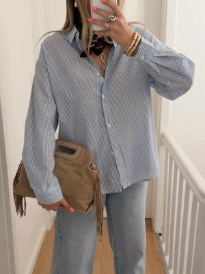Classic Striped Button-down Shirt in this colorway