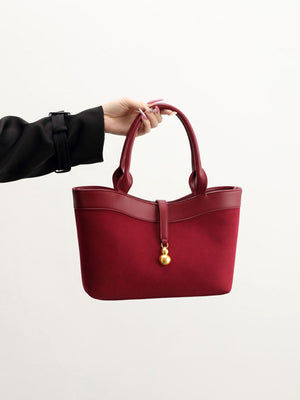 crossbody bag in burgundy