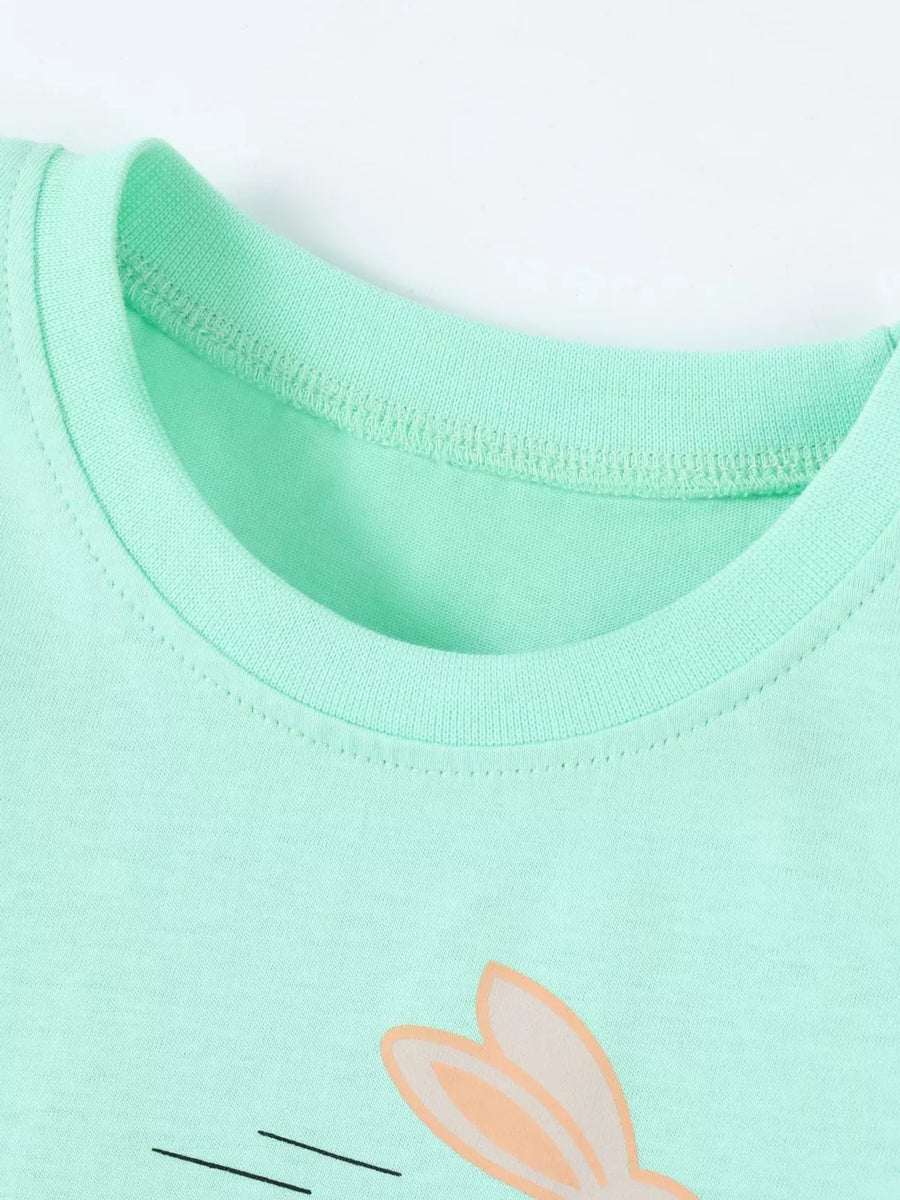 Children's Snail And Bunny Race Graphic T-shirt option 3