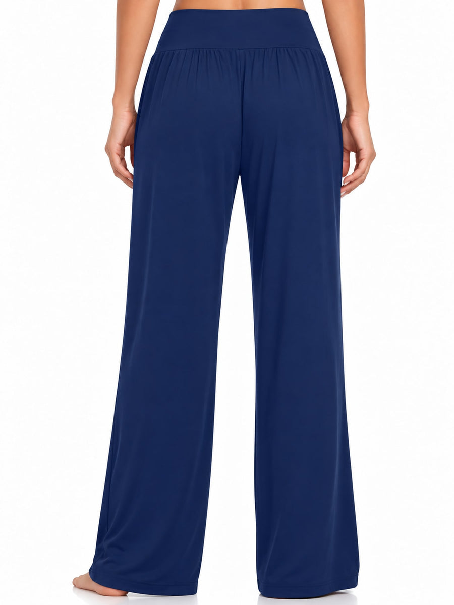 Pink wide-leg pants