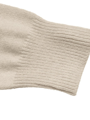 pullover sweater featuring floral in Beige with 42% acrylic, 30% polyester, 28% polyamide Care instructions: Machine wash