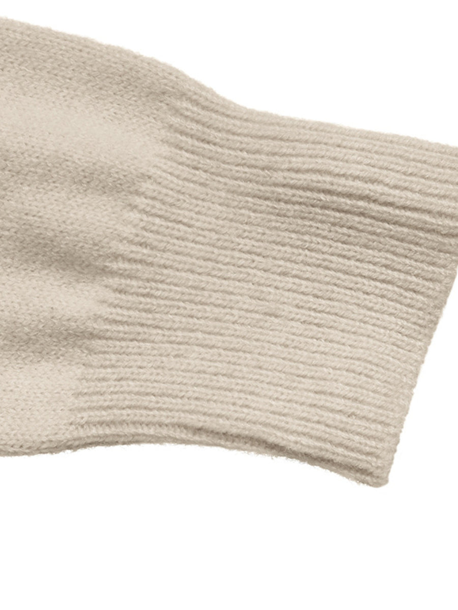 pullover sweater featuring floral in Beige with 42% acrylic, 30% polyester, 28% polyamide Care instructions: Machine wash