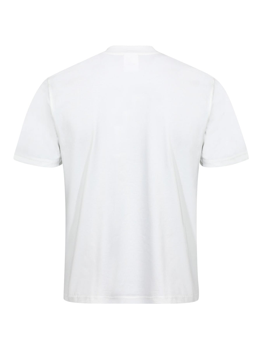 t-shirt in heather gray with crew neck and short sleeve
