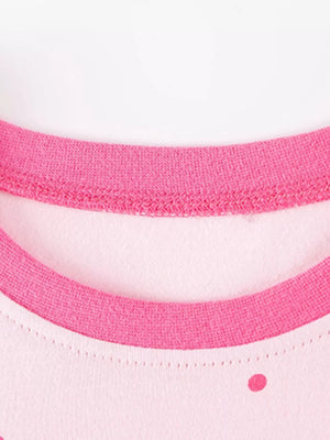 95% cotton, 5% polyester Care instructions: Machine wash cold t-shirt dress in Blush Pink with A-line silhouette